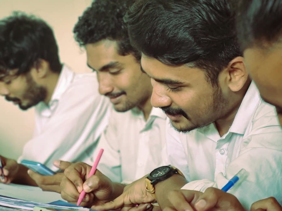 Trainees taking notes during a session